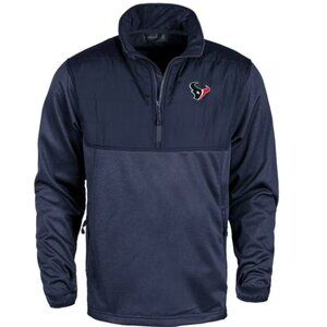 NFL Huston Texans Large Quarter Zip Pullover Winter Jacket